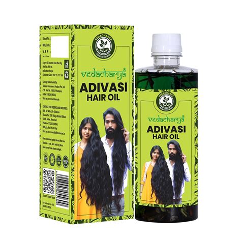 Buy Vedacharya Adivasi Hair Oil 100% Pure Herbal Hair Oil Grows New ...