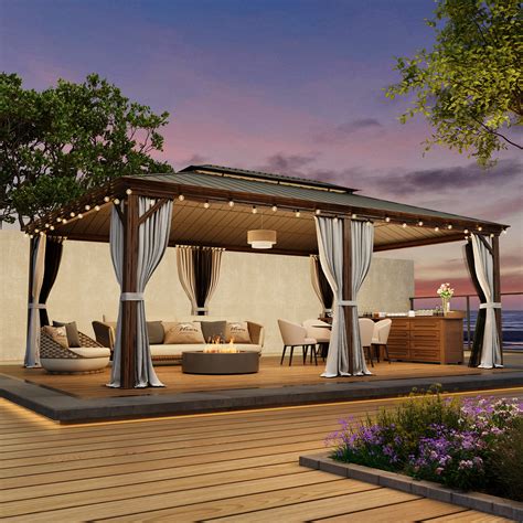 EROMMY 14'X20' Hardtop Gazebo | Wayfair