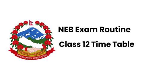 Image result for Class 12 Routine 2080