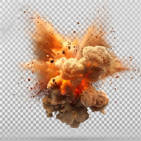 Premium Photo | An explosion isolated on transparent background