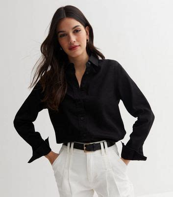 Black Denim Shirt | New Look