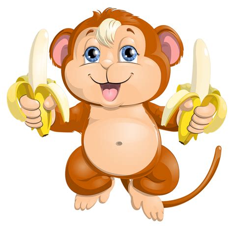 Monkey Banana Cartoon