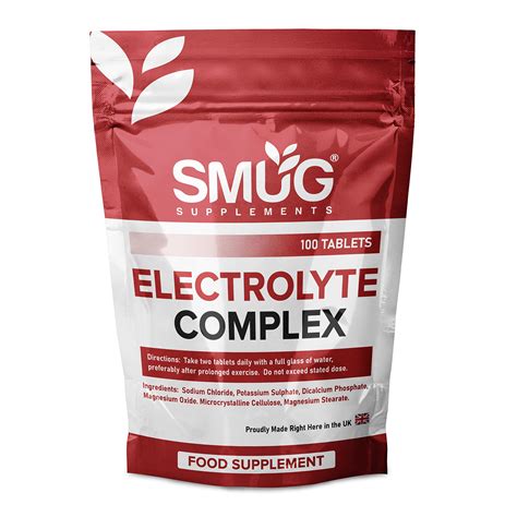Buy Electrolyte Complex by SMUG Supplements - 100 s - Perfect Blend of ...