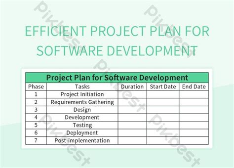 Sample Software Development Project Plan 的图像结果