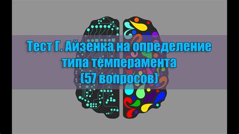 Тест Айзенка на темперамент, определение типа темперамента онлайн