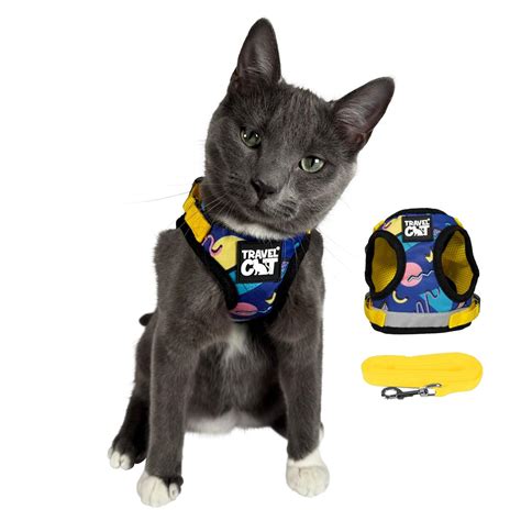 Travel Cat: The True Adventurer - Reflective Cat and Kitten Harness and ...