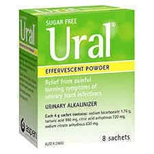Buy Ural Effervescent Powder for Relief of Painful Burning Symptoms of ...