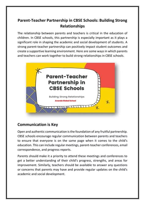 Parent Teacher Partnership 的图像结果