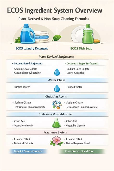 ECOS Soap Ingredients List: Laundry Detergent, Dish Soap & Sheets Analysis