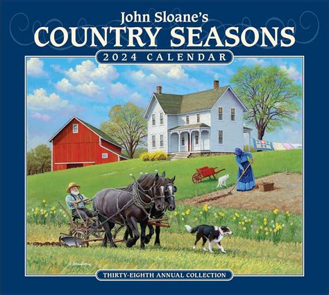 John Sloane's Country Seasons 2024 Deluxe Wall Calendar: Sloane, John ...