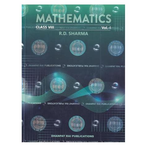 Mathematics Class VIII Vol-I | By RD Sharma | Dhanpat Rai Publication ...