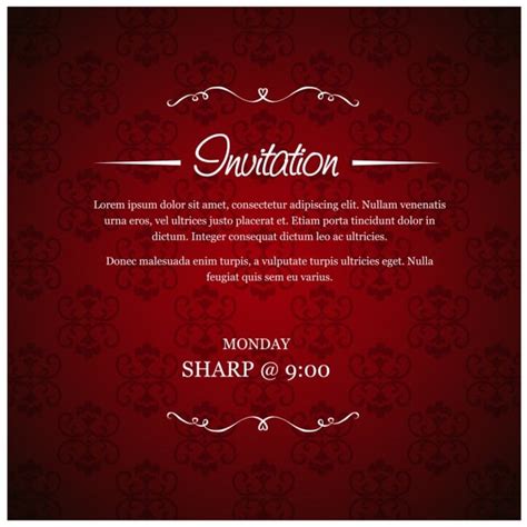 Tarjeta invitacion roja Images - Free Download on Freepik