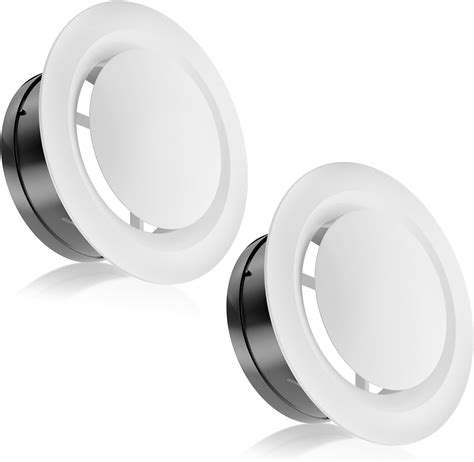 HG Power 4 Inch Soffit Vent, Adjustable Air Vent Cover, ABS Round ...