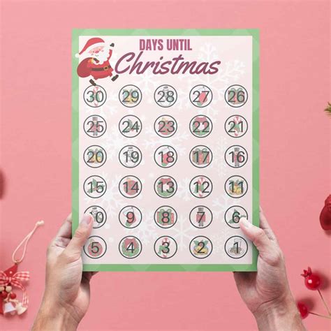 FREE Christmas Countdown Calendar Printable