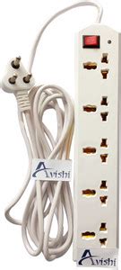 Avishi Lifter Extension board with 4m Long Cord, Surge Protector 5 ...