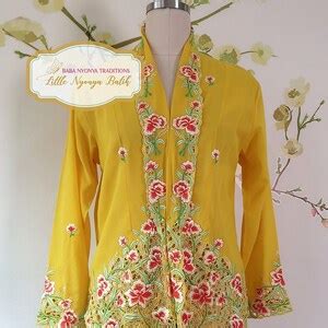 Buy Size XL: Peranakan Kebaya High Quality (flower Motif) Online in ...