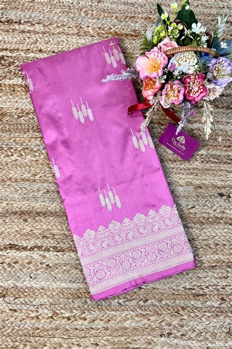 Pure Katan Silk Handloom Banarasi Saree - with sona rupa kadhua motifs ...