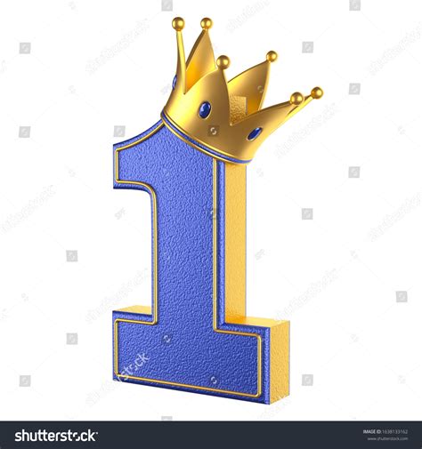 Blue Number 1 Clip Art