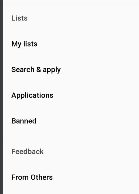 Image result for Android List Menu