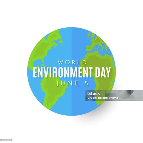 World Environment Day Card June 5 Vector Stock Illustration - Download ...