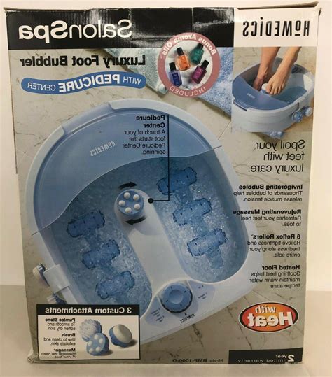 NEW HoMedics Salon Spa Pedicure Foot Bath Bubbler