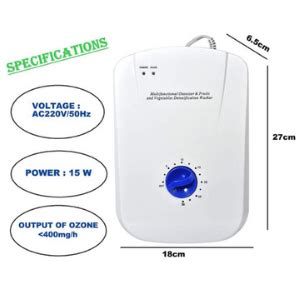 Kumaka Ozonizer Fruit and Vegetable Cleaner Air Purifier Machine ...
