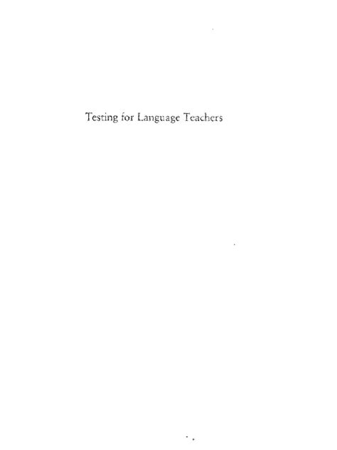 Language Teaching Principles of Testing 的图像结果