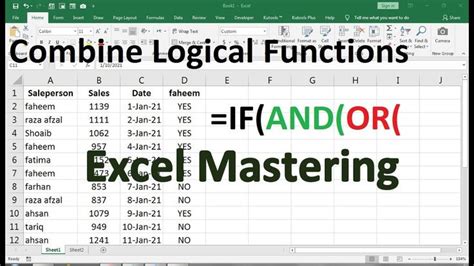 Image result for And/Or Formula Excel