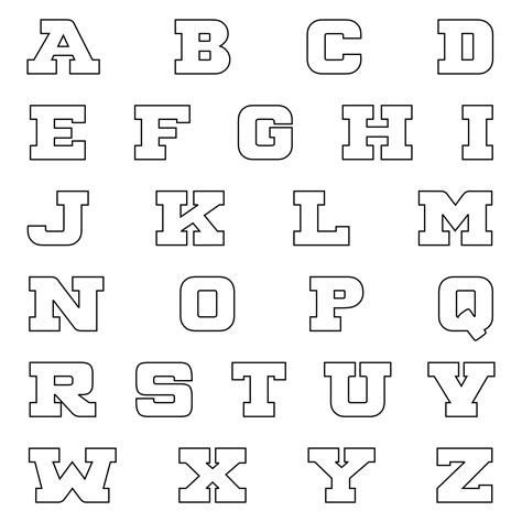 Free Printable Block Letters - Great Research
