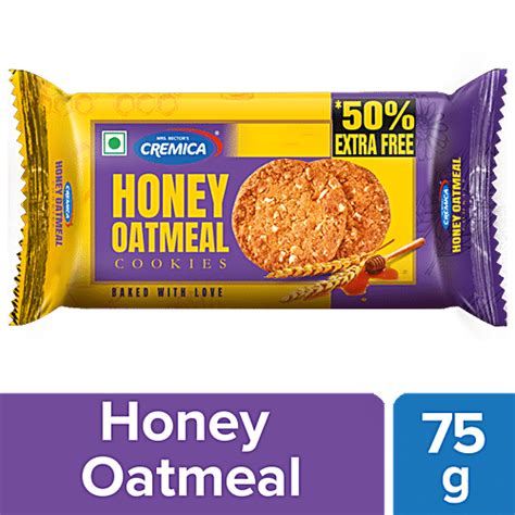 Buy Cremica Honey Oatmeal Cookies - High In Protein & Dietary Fibre ...