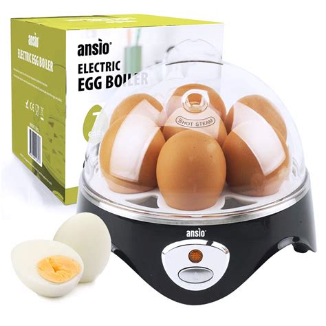 Buy ANSIO Electric Egg Boiler, Poacher and Omelette Maker - 7 Eggs ...