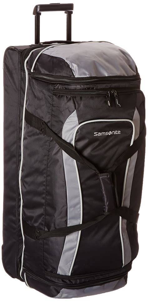Buy Samsonite Andante Wheeled Rolling Duffel Bag, Black/Grey, 32-Inch ...