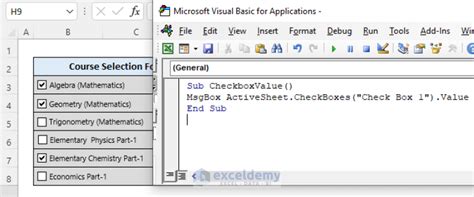 Image result for Chekbox Code-VBA User Form Excel