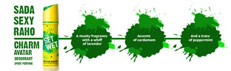 Buy Set Wet Deodorant Spray Perfume Fresh for Men, 150ml (Cool, Charm ...