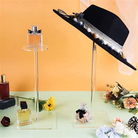 ⚡️Buy Maxbell clear Acrylic Hat Stand Set Display Rack Risers for Hat ...
