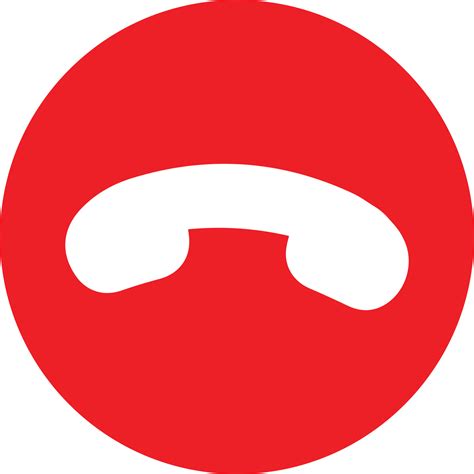 Image result for Red End Call Button