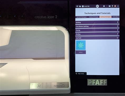 Image result for Pfaff Creative Icon Embroidery Tutorials