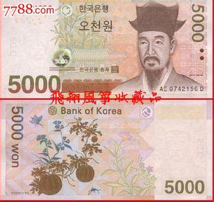 韩国的5000元等于人民币多少元？ 银行