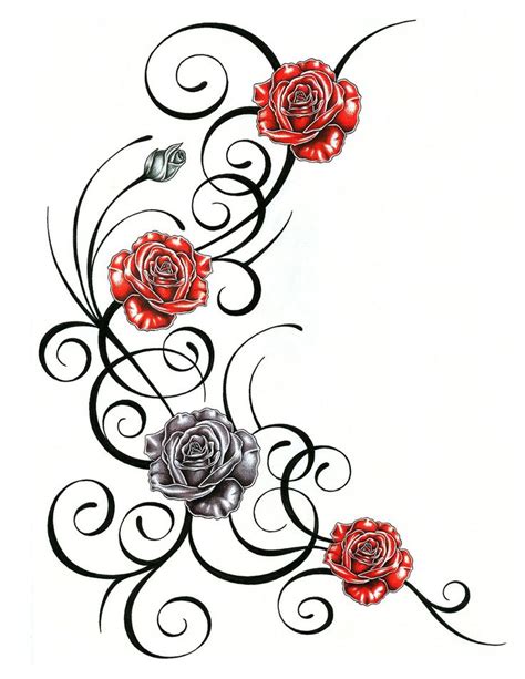 Rose Vine Drawing at GetDrawings | Free download