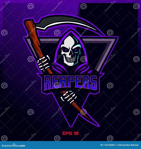 Purple Reapers One Schiete Esport and Sport Mascot Logo Design in ...