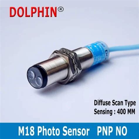 Photo Electric Sensor - Range:1 Meter M18 Photo Sensor NPN NO Make ...