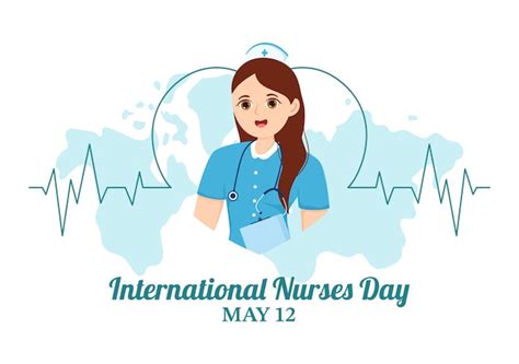 International nurses day on may 12 illustration for contributions that ...