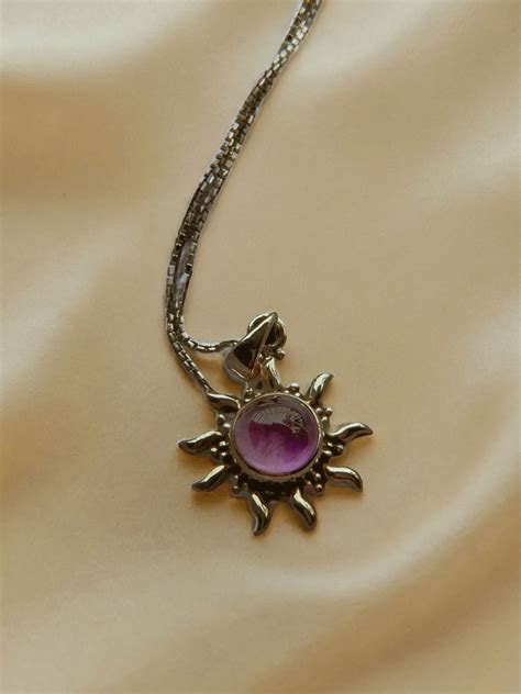 Amethyst Sun Necklace – ZITARA