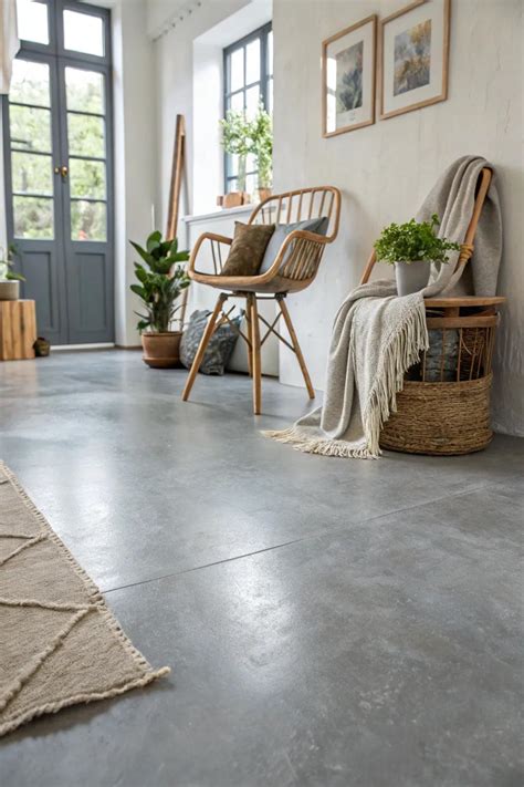Faux Concrete Floor