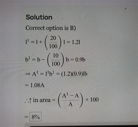 If the length of a rectangle is increased by 25% and the width is ...