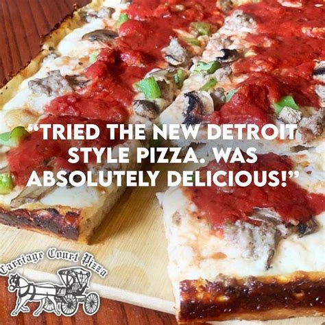 Carriage Court Pizza menu in Crown Point, Indiana, USA