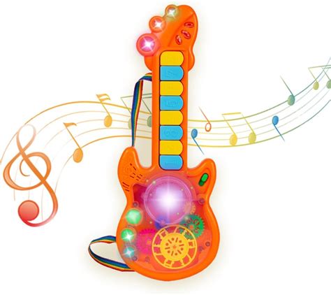 Buy Gooyo GY999-53 Battery Operated Musical Toy Guitar with 8 Keys & 3D ...