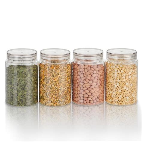 Buy Steelo Homely Plastic Kitchen Jar Container Set Kitchen Organiser ...