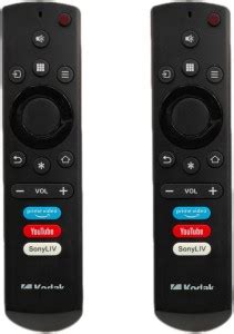 Gamius Pack of 2 Kodak Android Smart Tv Remote control Kodak ANDROID TV ...