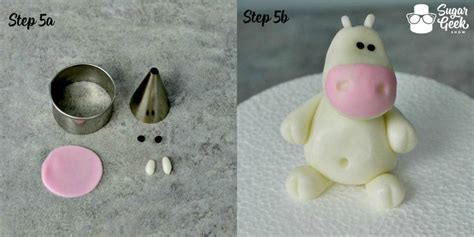 Fondant Cow Cake Topper Tutorial 的图像结果